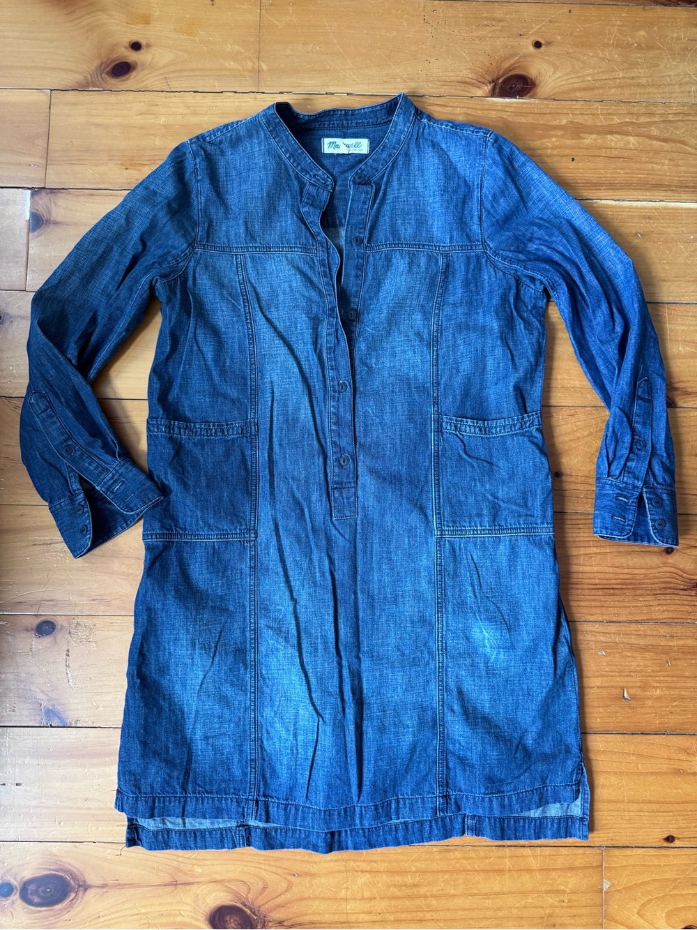 Madewell chambray shirt dress medium